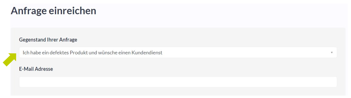 Wie kann ich eine Reklamation an den Kundendienst richten? HESPERIDE